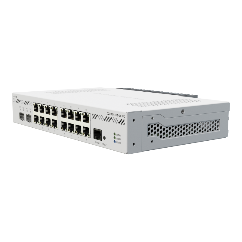MikroTik CCR2004-16G-2S+PC Passive 16-Port Router L6