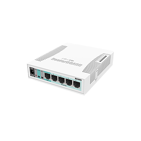 MikroTik RB260GS 5-Port GbE SFP SwOS Desktop Smart Switch Plastic Case