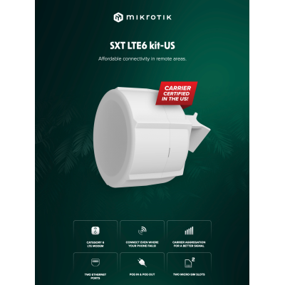 SXT LTE6 kit-US: Reliable LTE Connectivity for Remote Areas