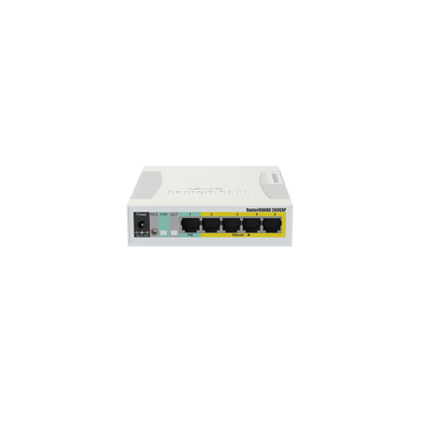 MikroTik RB260GSP 5-Port GbE PoE-Out SwOS Smart Switch SFP Desktop
