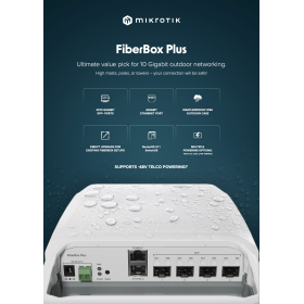 Fiber Box Plus MikroTik FiberBox Plus | Outdoor 10G Switch with 4 SFP+ Ports & IP66