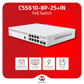 MikroTik CSS610-8P-2S+IN 8-Port PoE 10G SFP+ Switch