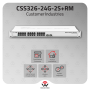 MikroTik CSS326-24G-2S+RM | 24-Port Gigabit Switch with 2 SFP+ Ports