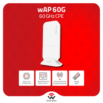 MikroTik wAP 60G 60GHz Beamforming Outdoor CPE Point-to-Point