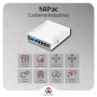 hAP ac: Dual-Band Triple-Chain Router with PoE and SFP Support
