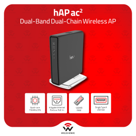hAP ac2 hAP ac²: Dual-Band Wireless AP with Gigabit Ethernet & USB Support