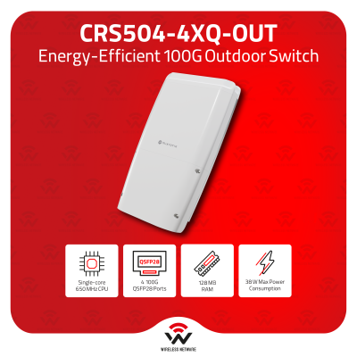 MikroTik CRS504-4XQ-OUT 4×100G QSFP28 IP66 Switch