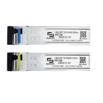 SYNOXX 1.25G SFP BiDi Pair LC 1310/1550nm 3km | EB3512-3D