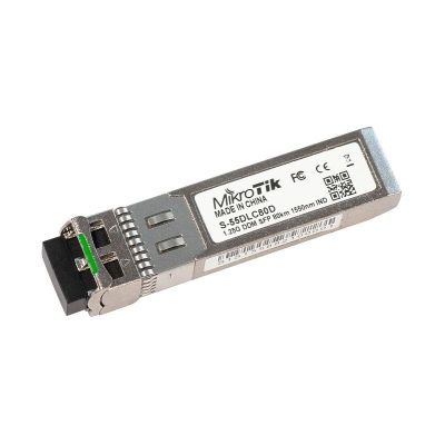 MikroTik S-55DLC80D 1.25G SFP SM 80km 1550nm Dual LC Module