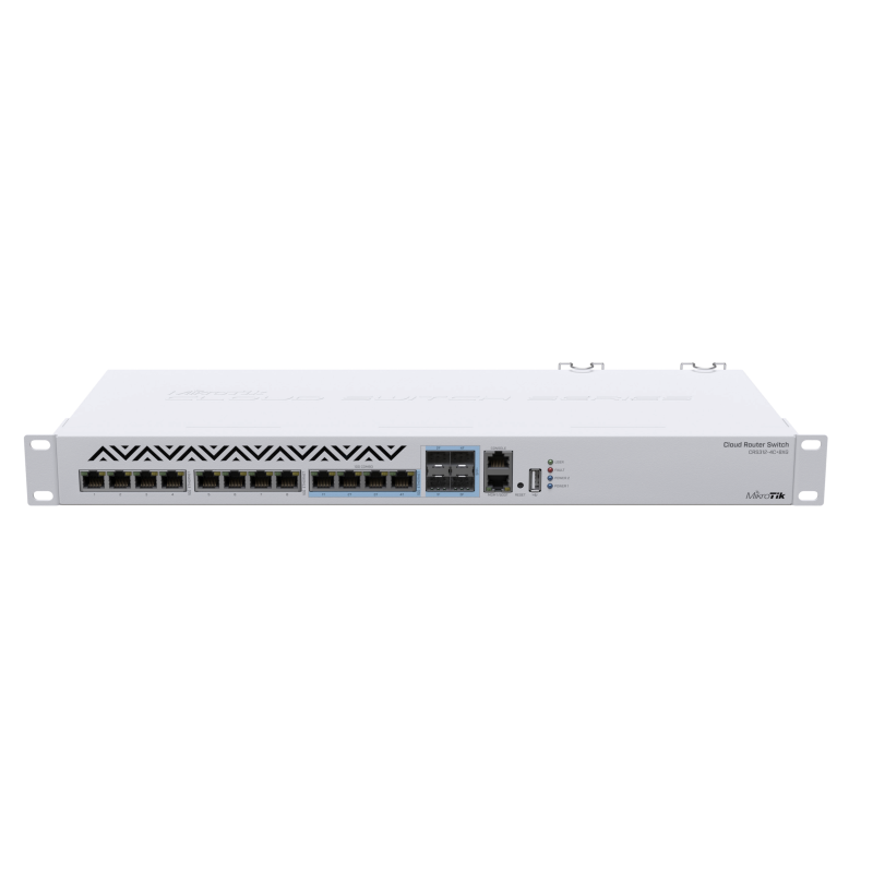 MikroTik CRS312-4C+8XG-RM | 10G Switch with RJ45 & SFP+ Ports